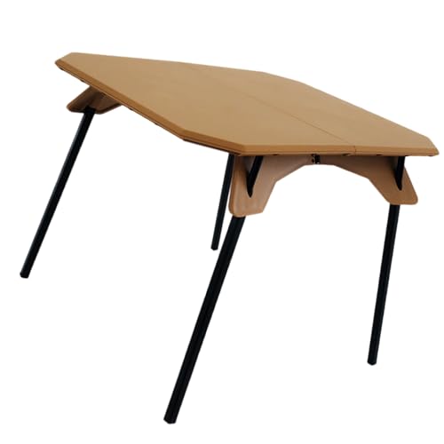 Gramigg Tragbarer Campingtisch mit verstellbaren Höhen, Aluminiumlegierung, Klapptisch, Picknick-Schreibtisch für Camping und Party von Gramigg
