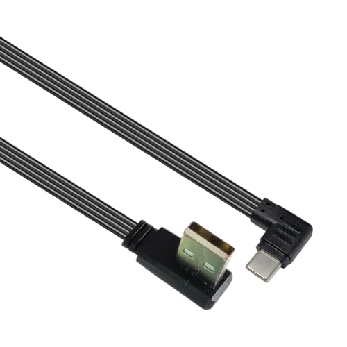 Gramigg USB 2.0 Männlich Zu USB C Typ C Männlich Abgewinkelte Daten Flaches FPC Kabel Für FPV & Disk & Telefon von Gramigg