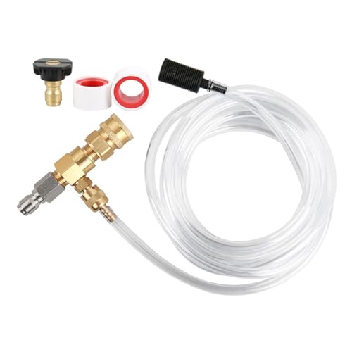 Hochdruckreiniger-Einspritzdüsen-Kits, 0,95 cm Schnellanschluss, Seifeneinspritzdüsen mit Siphonschlauch und Seifendüse, 4000 PSI chemische Einspritzdüsen Kits für Hochdruckreiniger Hochdruckreiniger-Einspritzdüsen-Kits, 0,95 cm Schnellanschluss, Seifeneinspritzdüsen mit Siphonschlauch und Seifendüse, 4000 PSI chemische Einspritzdüsen Kits für Hochdruckreiniger von Gramigg
