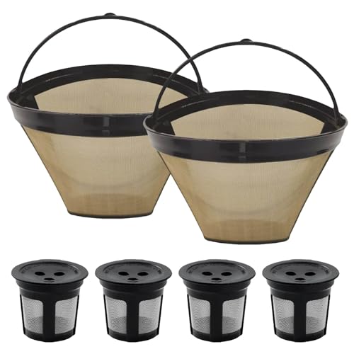Kegelform Kaffeemaschine Filter Edelstahl Maschen Ersatz Permanentsieb Korb Hausbrauen Lieferungen von Gramigg