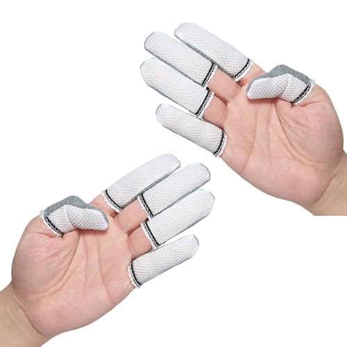 Komfortable Fingerschutzhüllen mit dehnbarer Öffnung und strukturierten Griffflächen für präzise Handhabung, Baumwoll-Fingerabdeckungen mit Schweißabsorption Komfortable Fingerschutzhüllen mit dehnbarer Öffnung und strukturierten Griffflächen für präzise Handhabung, Baumwoll-Fingerabdeckungen mit Schweißabsorption von Gramigg