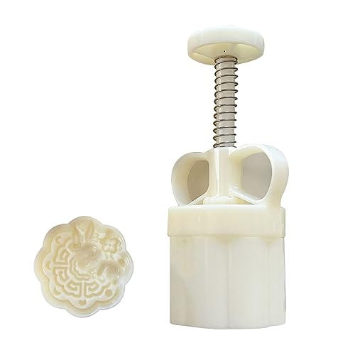 Mond-Kuchenform, Handdruck, Keksstempel, Mond-Kuchenmacher, Mittherbst-Festival, Keksgebäckwerkzeug, Mondkuchenmacher Mond-Kuchenform, Handdruck, Keksstempel, Mond-Kuchenmacher, Mittherbst-Festival, Keksgebäckwerkzeug, Mondkuchenmacher von Gramigg