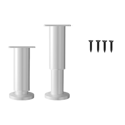 Packung Mit 2 Verstellbaren Stahlmöbeln Beine Sofa Couch Beine Stoßdämpfer Fußpolster Für Schreibtische Sofas Regale & Kommode Höhenhöhe Verstellbare Beine von Gramigg