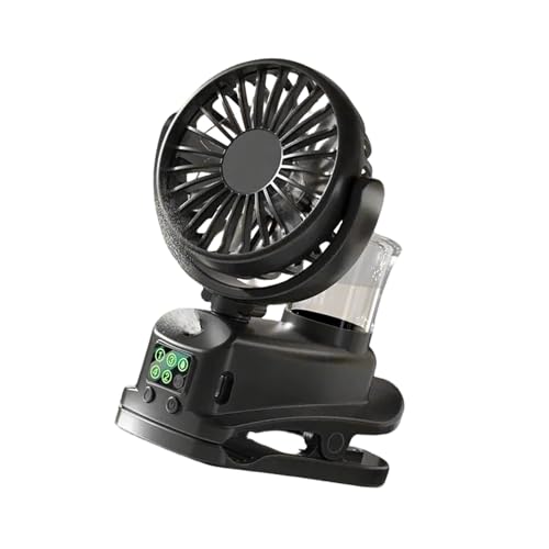 Praktischer kleiner Schreibtisch-Ventilator, zum Aufstecken, Büroventilator, 4 Geschwindigkeitsstufen, Luftkühlung, Ventilator, ABS-Textur, geeignet zum Kühlen von Gramigg