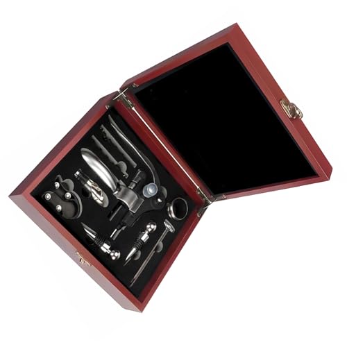 Professionelles Weinöffner-Set Korkenzieher Weinöffner mit Etui Vakuumstopfen Ausgießer für Geburtstage Hochzeit Form Korkenzieher Set Professionelles Weinöffner-Set Korkenzieher Weinöffner mit Etui Vakuumstopfen Ausgießer für Geburtstage Hochzeit Form Korkenzieher Set von Gramigg