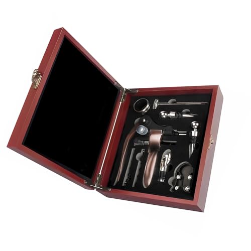 Professionelles Weinöffner-Set Korkenzieher Weinöffner mit Etui Vakuumstopfen Ausgießer für Geburtstage Hochzeit Form Korkenzieher Set Professionelles Weinöffner-Set Korkenzieher Weinöffner mit Etui Vakuumstopfen Ausgießer für Geburtstage Hochzeit Form Korkenzieher Set von Gramigg