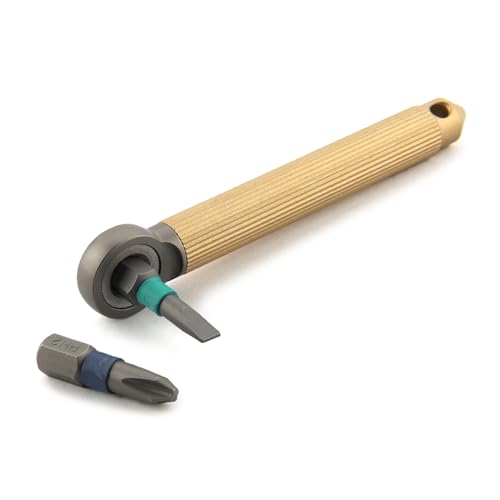 Ratschen-Schraubendreher-Set mit Bit Haushalt Reparatur Werkzeug Ratschengriff Messing Modularität Schraubendreher Ratschen-Schraubendreher-Set mit Bit Haushalt Reparatur Werkzeug Ratschengriff Messing Modularität Schraubendreher von Gramigg
