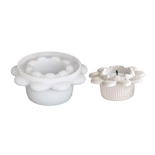 Silikonform, Teelichthalter, Blumenform, Aufbewahrungsbecher, geeignet für Heimdekor-Enthusiasten, Epoxid-Form mit glatten Oberflächen Silikonform, Teelichthalter, Blumenform, Aufbewahrungsbecher, geeignet für Heimdekor-Enthusiasten, Epoxid-Form mit glatten Oberflächen von Gramigg