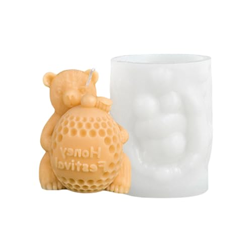 Silikonformen mit niedlichem Bär, Ornament, Gips, Bastelbedarf, niedlicher Bär, Tier, Silikon, Ornament, Epoxidharz von Gramigg