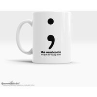 Gymnastik Tasse Semicolon Tassen Für Lehrer Lustige Wertschätzung Geschenke Sie Ihn Schriftsteller Redakteurin Picks von GrammaticalArt