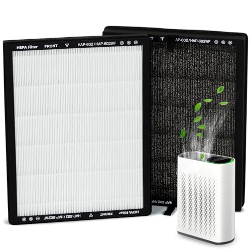 HAP602 Ersatzfilter, kompatibel mit ECOSELF HAP602/HAP602WF, 3-in-1 HEPA-Filter für Luftreiniger, hocheffizienter Heimgebrauch, 2 Stück HAP602 Ersatzfilter, kompatibel mit ECOSELF HAP602/HAP602WF, 3-in-1 HEPA-Filter für Luftreiniger, hocheffizienter Heimgebrauch, 2 Stück von Granatan