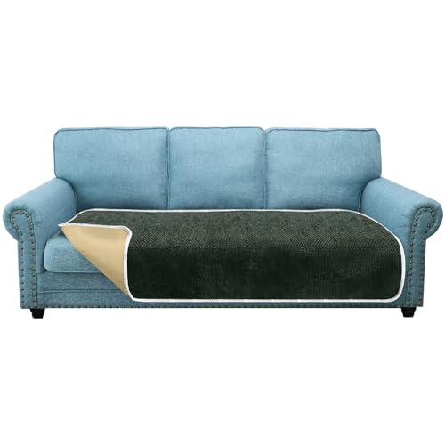 Granbest 2024 Anti-Rutsch Sofabezug 3-Sitzer Dicke Coubezug Sofaschutz von Haustieren Universal für alle Jahreszeiten (3-Sitzer, Blaugrün) von Granbest