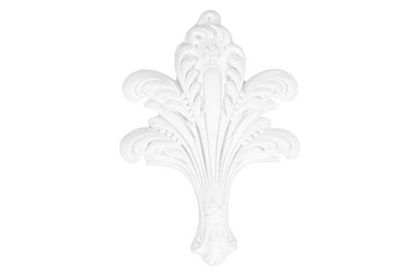 Grand Decor Wanddekoobjekt W817 (Ornament aus PU - große Auswahl, 160x230mm Stuck, stoßfeste Deko schnitzerei - Verzierung für Wand und Deck) von Grand Decor
