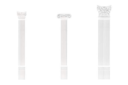 Pilaster Komplettset 3 | vorgrundierte Oberfläche | inkl. Kapitell und Basis | schöner Wohnen | Wanddekor | Stuck | weiß | PU | PL253 Pilaster Komplettset 3 | vorgrundierte Oberfläche | inkl. Kapitell und Basis | schöner Wohnen | Wanddekor | Stuck | weiß | PU | PL253 von Grand Decor