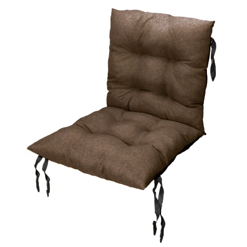Grand Filippo Sitzkissen Gartenstuhl mit Rückenlehne 50 x 50 cm Braun - Beständig Gegen Schimmel und Feuchtigkeit - Handgefertigt Wasserdicht Sitzauflagen für Gartenstühle mit Befestigungsschnüre Grand Filippo Sitzkissen Gartenstuhl mit Rückenlehne 50 x 50 cm Braun - Beständig Gegen Schimmel und Feuchtigkeit - Handgefertigt Wasserdicht Sitzauflagen für Gartenstühle mit Befestigungsschnüre von Grand Filippo