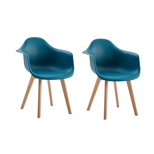 GrandCA HOME 2er-Set Esszimmerstühle, nordische Küchenstühle mit Beinen aus Buchenholz, Moderne Sessel für Wohnzimmer, Büro, Schlafzimmer, Esszimmer,Tintengrün GrandCA HOME 2er-Set Esszimmerstühle, nordische Küchenstühle mit Beinen aus Buchenholz, Moderne Sessel für Wohnzimmer, Büro, Schlafzimmer, Esszimmer,Tintengrün von GrandCA HOME