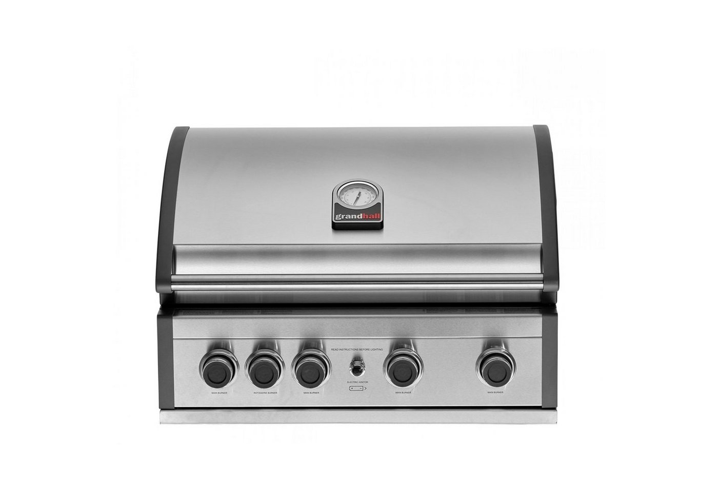 GrandHall Gasgrill Grandhall Einbau-Gasgrill Pro Elite G4 Built-In Edelstahl 4 Brenner von GrandHall