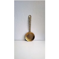 Dekorative Bratpfanne/Wandbehang || Vintage Massive Messing , Pfanne Klöpfchen Küchenutensilien Verziert Griff von Grandchildattic