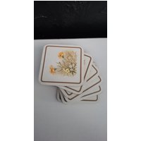 Set Von 6 Melamin Untersetzer Pflege Matten Mit Blume | Tee Kaffeetasse Geburtstagsgeschenk von Grandchildattic