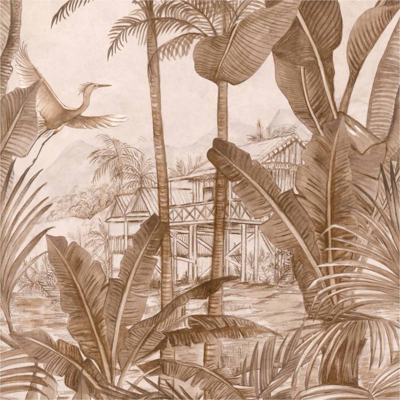 Fototapete A53501 Botanical / Dschungel 0.53 x 8.84 m ONE ROLL - ONE MOTIF II Grandeco von Grandeco