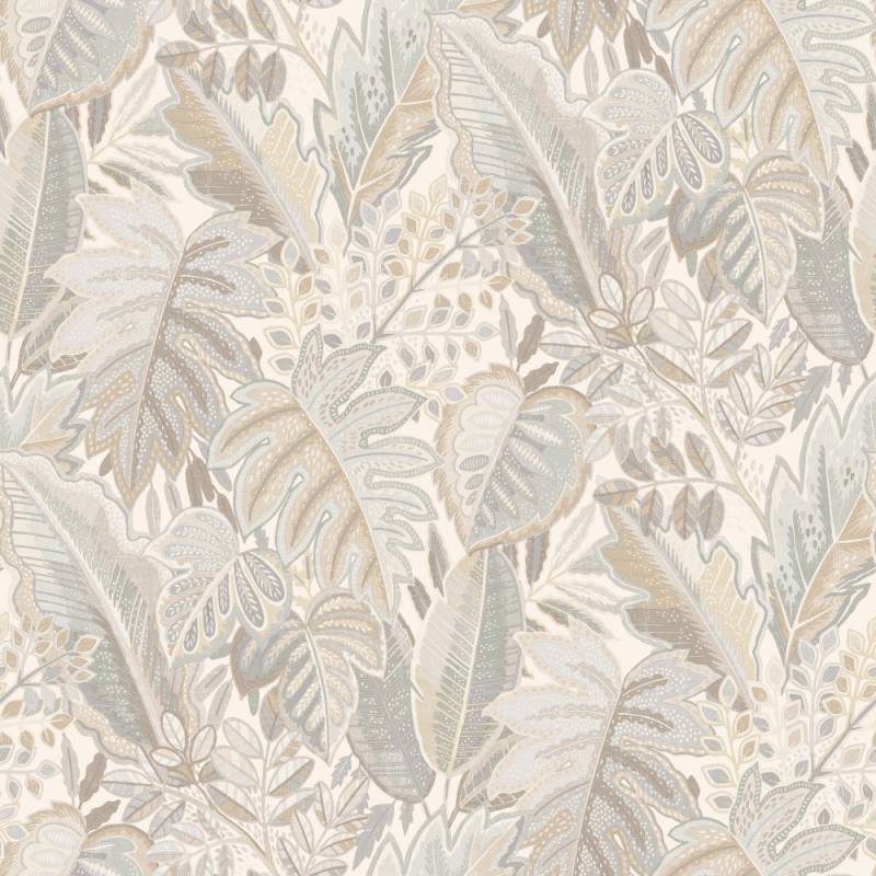 Grandeco | Ciara | A58402 | Vliestapete | Dschungel | 10.05 x 0.53 m | Beige von Grandeco