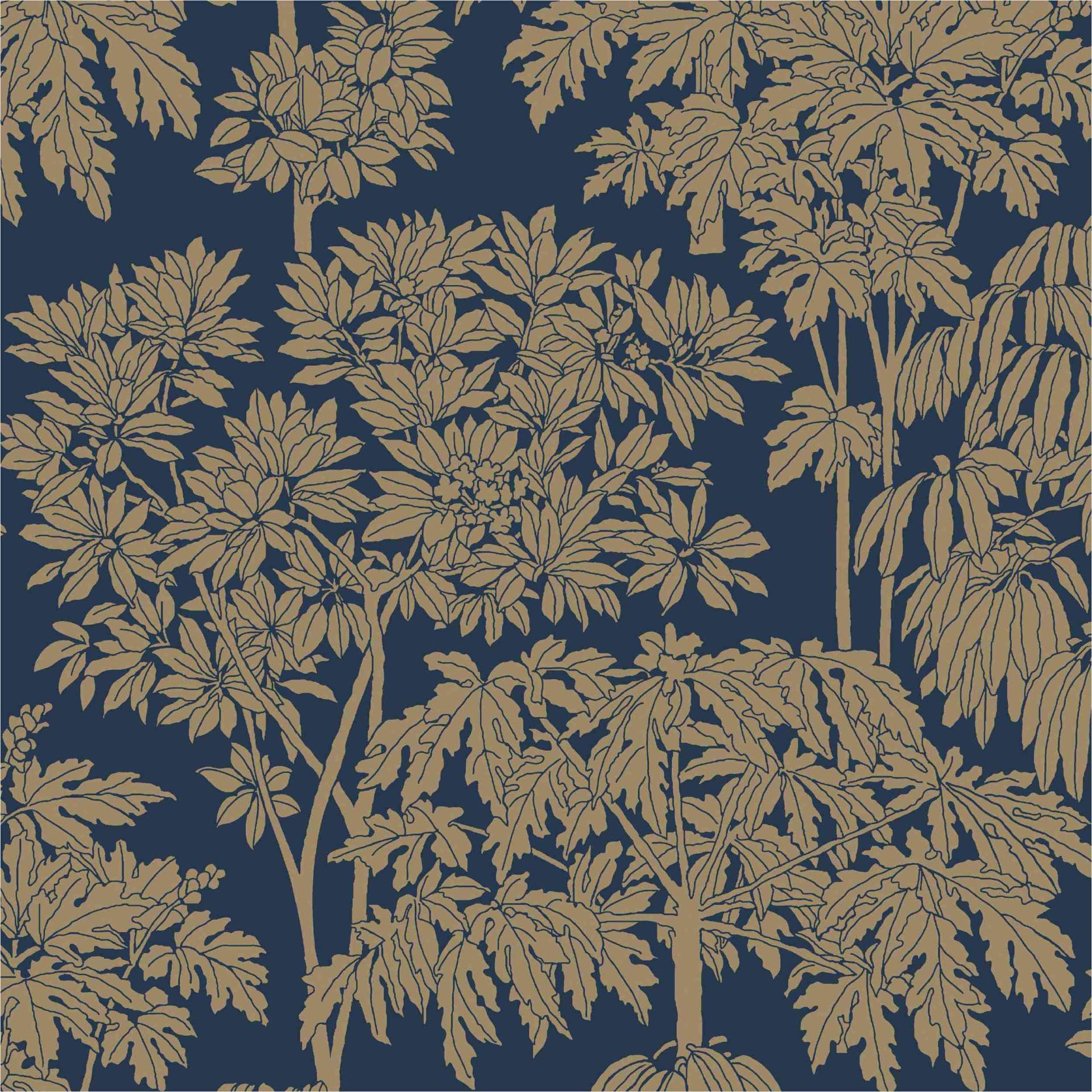 Vliestapete A63404 Bäume / Blätter 0.53 x 10.05 m Ciara Grandeco von Grandeco