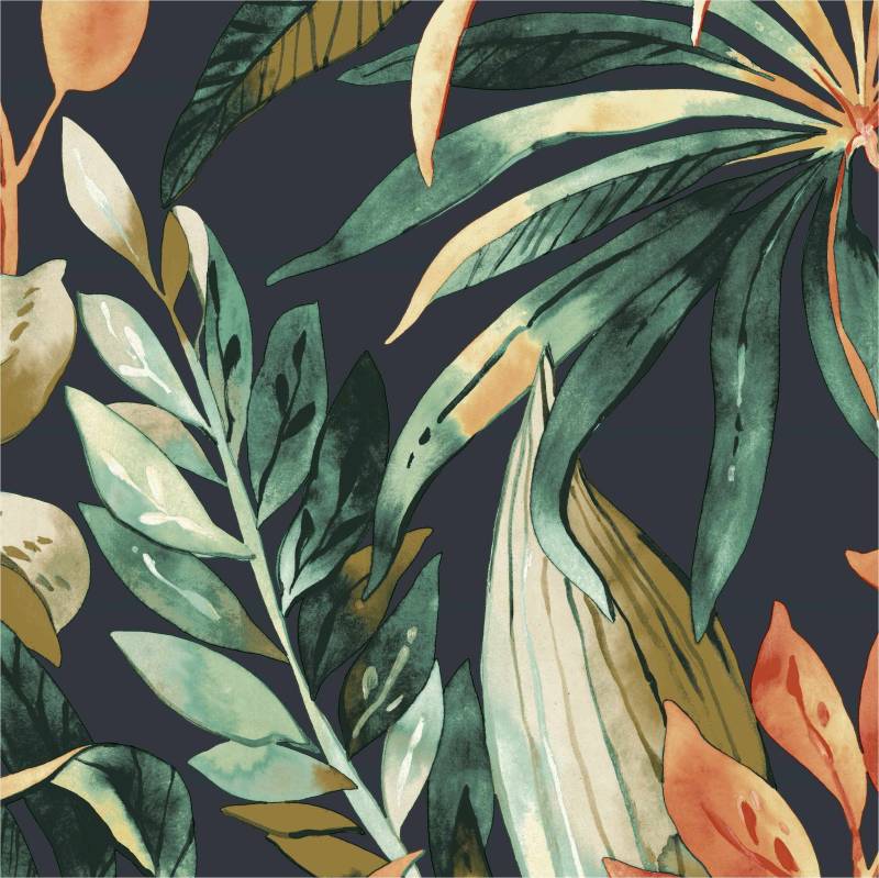 Vliestapete A71202 Bäume / Blätter 0.53 x 10.05 m KARUNA Grandeco von Grandeco