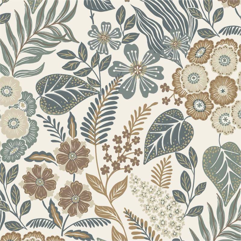 Vliestapete A76601 Blumen / Floral 0.53 x 10.05 m KARUNA Grandeco von Grandeco