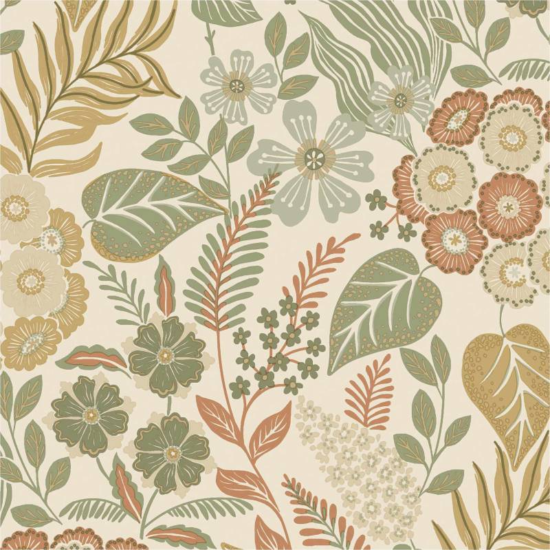 Vliestapete A76602 Blumen / Floral 0.53 x 10.05 m KARUNA Grandeco von Grandeco