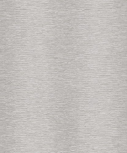 Vliestapete Streifen Textil Optik Weiß Grau Silber Metallic A61901 von Grandeco