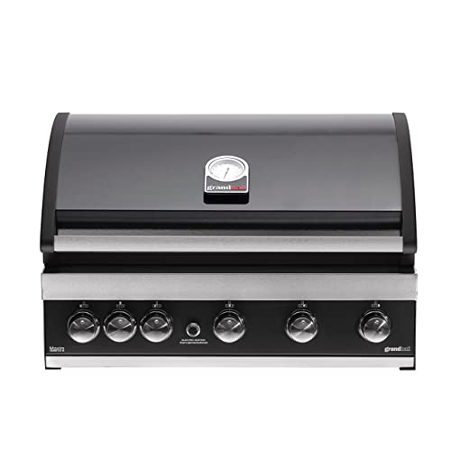 Grandhall Einbau-Gasgrill Maxim G5 Built-In 5 Brenner, 1 Infrarot-Heckbrenner K05000308A von Grandhall