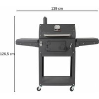 Holzkohlegrill Grill Gartenkamin Außenkamin Kohlegrill Ohne Abdeckhaube - Grandhall von Grandhall