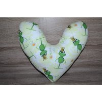 Herzkissen, Brustherzkissen, Mastektomie Kissen, Unterarmkissen, Brust-Chirurgie-Kissen, Froschkönig, Handmade Herzkissen, Brustherzkissen, Mastektomie Kissen, Unterarmkissen, Brust-Chirurgie-Kissen, Froschkönig, Handmade von Grandmeremimi