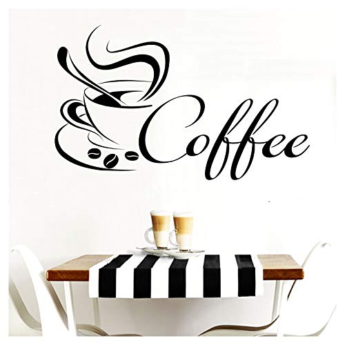 Grandora W3039 Wandtattoo Coffee Kaffeetasse Bohnen Küche beige 58 x 35 cm von Grandora