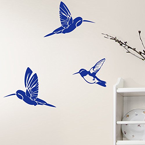 Grandora Wandtattoo 3er Set Kolibris I Gold I Vögel Wohnzimmer Schlafzimmer Kinderzimmer Sticker Aufkleber Wandsticker Wandaufkleber Kolibri Vogel W695 von Grandora