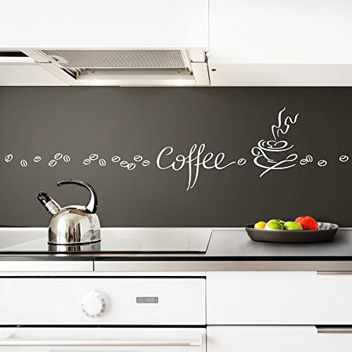 Grandora Wandtattoo Coffee Kaffee Tasse Kaffeebohnen I weiß Kreativset I Esszimmer Kaffeeecke Küche Aufkleber Wandaufkleber Wandsticker Sticker 1045W Grandora Wandtattoo Coffee Kaffee Tasse Kaffeebohnen I weiß Kreativset I Esszimmer Kaffeeecke Küche Aufkleber Wandaufkleber Wandsticker Sticker 1045W von Grandora