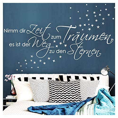 Wandtattoo Spruch "Nimm dir Zeit zum Träumen..." Sterne 1082W von Grandora