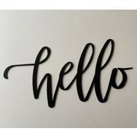 Hallo, Metallschild. Wandkunst Aus Metall. Wanddekoration Hallo. Heimdekoration. Industriemetall Hallo, Metallschild. Wandkunst Aus Metall. Wanddekoration Hallo. Heimdekoration. Industriemetall von GrandpaRmetalDecor