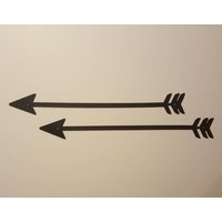 Pfeile Dekor. Metall Wandbild. Pfeile. Wanddekoration. Schwarze Metallpfeile. Set Aus Zwei Pfeilen. Wohndekor von GrandpaRmetalDecor