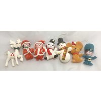 Sammlung Von 7 Beflockten Ornamente von Granfalloons