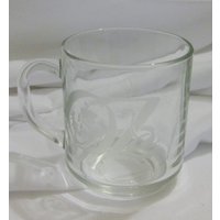 Oz Tasse 8 Oz. Geätztes Klares Glas von GraniAttic