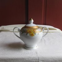 Yamasen Porzellan Gold Kollektion Deckeldose Zuckerdose von GraniAttic