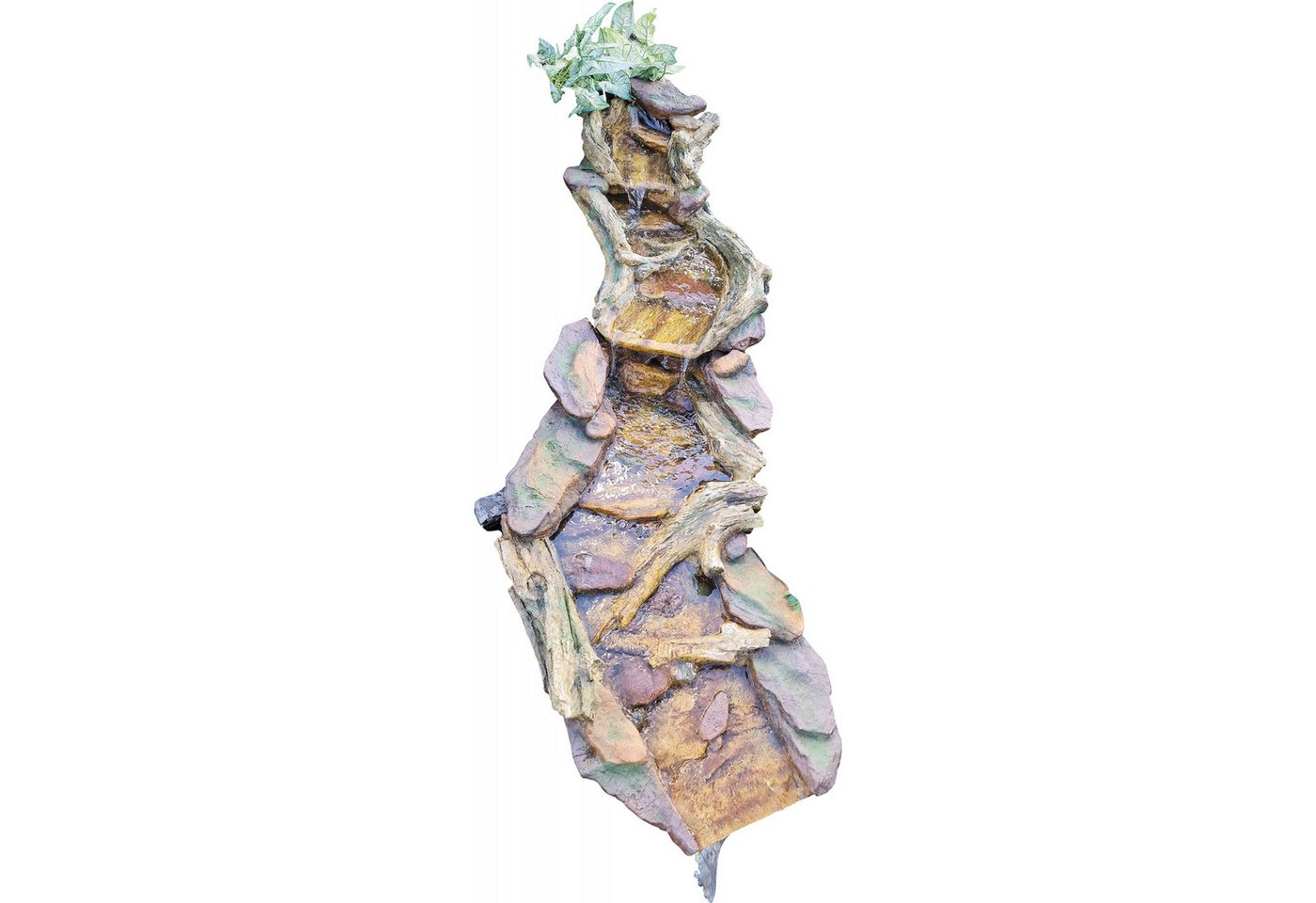 Granimex Gartenbrunnen Granimex Hong He Polystone Bachlauf 2-teilig Wasserfall Springbrunnen von Granimex