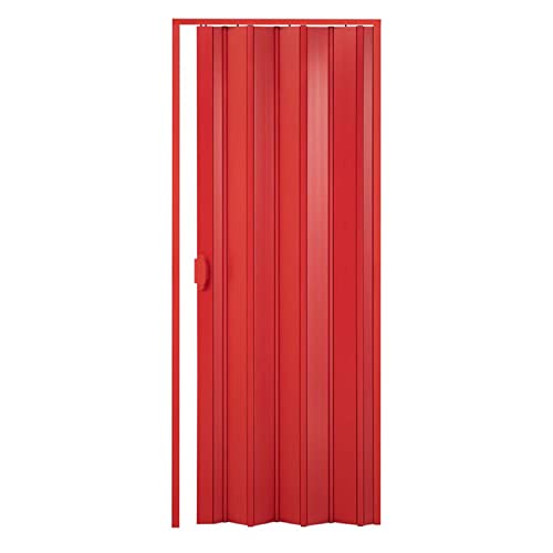 Falttür Schiebetür ROT NEU mit Türgriff Höhe 204 cm Einbaubreite 82 cm H 204 x 82 cm Doppelwandig von Granisud