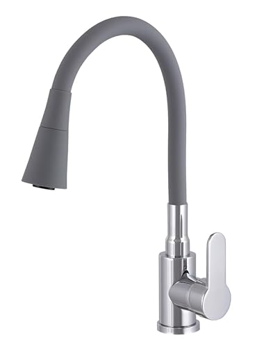 Granitan ® Flexo Küchenarmatur, Spültischarmatur mit 360° drehbarem Auslauf Badarmatur, Hochdruck-Küchenarmatur, Keramikkopf, Armaturenset für Bad, Küche, Restaurant, Hotel von Granitan