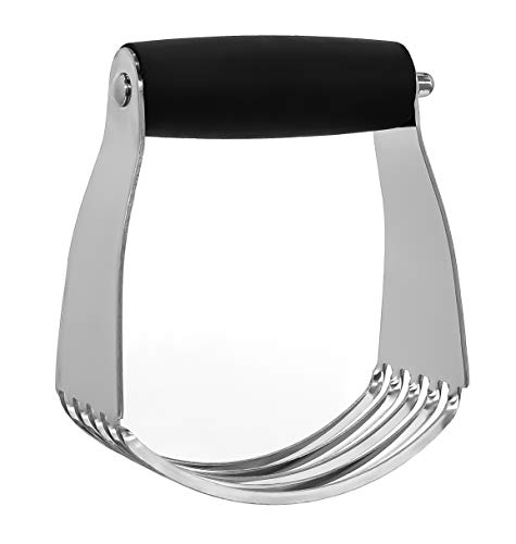 Granny's Kitchen Hand Teigmischer aus Edelstahl mit ergonomischem Griff - Teigkneter fürs Backen & Kochen - Gebäck Teig Kneter Mixer mit 5 Klingen von Granny's Kitchen
