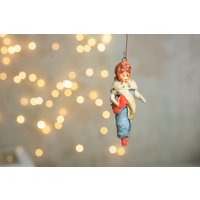 Vintage Ornamente Aus Baumwolle, Weihnachtsschmuck 1940Er Jahre, Weihnachtsdeko, Alter Weihnachtsbaumschmuck, Weihnachtsdeko Vintage Ornamente Aus Baumwolle, Weihnachtsschmuck 1940Er Jahre, Weihnachtsdeko, Alter Weihnachtsbaumschmuck, Weihnachtsdeko von Grannysbox