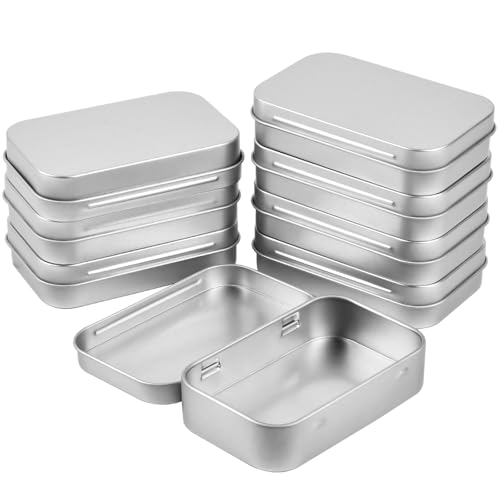 Granvoo 8 Stück Kleine Dosenbox mit Deckel, Rechteckige Metall Blechdosen, Rechteckige Leere Scharnier Metall Box Scharnier für Münzen, Süßigkeiten, Schlüsselohrringe, 95 x 60 x 20 mm Granvoo 8 Stück Kleine Dosenbox mit Deckel, Rechteckige Metall Blechdosen, Rechteckige Leere Scharnier Metall Box Scharnier für Münzen, Süßigkeiten, Schlüsselohrringe, 95 x 60 x 20 mm von Granvoo