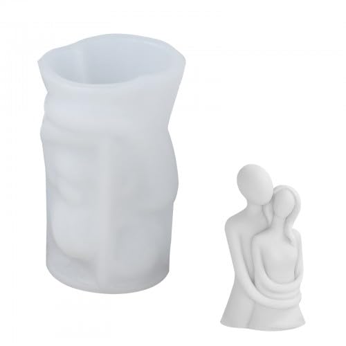 Granvoo KöRper Kerzenform Silikon, Paar Umarmung 3D Silikonform, Paar Kerzen Gießen Formen, Skulptur DIY Gießform, Reliefgießformen, Kerzen silikonform als Heimdekorationen, Bastel Ornamente White Granvoo KöRper Kerzenform Silikon, Paar Umarmung 3D Silikonform, Paar Kerzen Gießen Formen, Skulptur DIY Gießform, Reliefgießformen, Kerzen silikonform als Heimdekorationen, Bastel Ornamente White von Granvoo