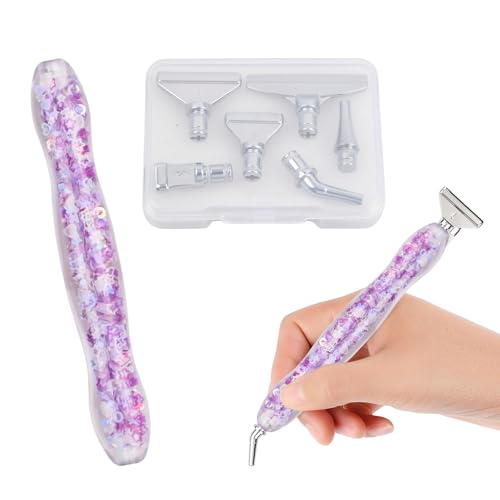 Granvoo Kunstharz Diamant Malstift, Diamant-Malerei-Stift-Set, 6 Metal Drill Pen Ersatzköpfe Metallspitzen, 5D Diamond Paint Zubehör Werkzeuge Kits für Kinder und Erwachsene Kunst DIY Handwerk Granvoo Kunstharz Diamant Malstift, Diamant-Malerei-Stift-Set, 6 Metal Drill Pen Ersatzköpfe Metallspitzen, 5D Diamond Paint Zubehör Werkzeuge Kits für Kinder und Erwachsene Kunst DIY Handwerk von Granvoo